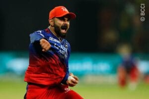RCB के बल्लेबाजों का धमाकेदार प्रदर्शन, आईपीएल 2025 के ओपनिंग मैच में KKR के खिलाफ जीत दर्ज।