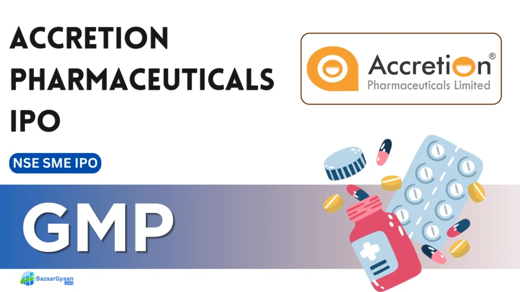 Accretion Pharmaceuticals IPO का GMP ट्रेंड चार्ट 2025