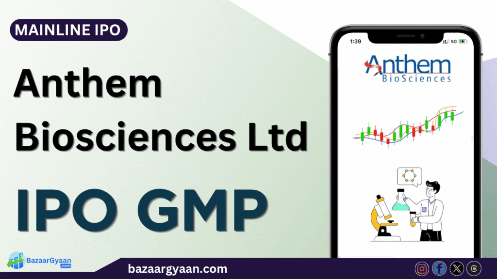 Anthem Biosciences IPO GMP today – Grey Market Premium update