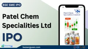 Patel Chem Specialities IPO details including dates, price band, lot size, and listing information