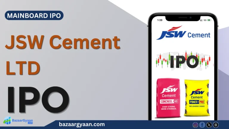 JSW Cement IPO details including issue size, dates, and listing information