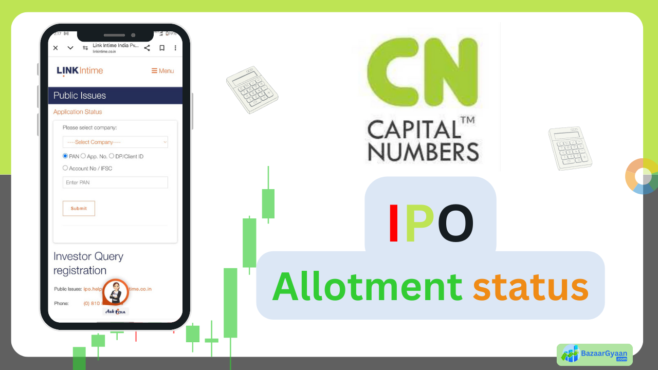 CapitalNumbers Infotech SME IPO Allotment Status Online