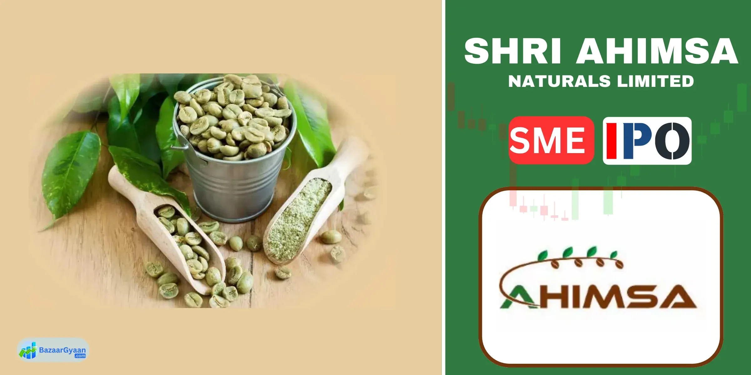 1-2 इमेज (IPO डिटेल्स, टाइमलाइन और कंपनी का विवरण)। Shri Ahimsa Naturals IPO की जानकारी, सब्सक्रिप्शन डेट्स, लिस्टिंग डिटेल्स और मार्केट अपडेट।
