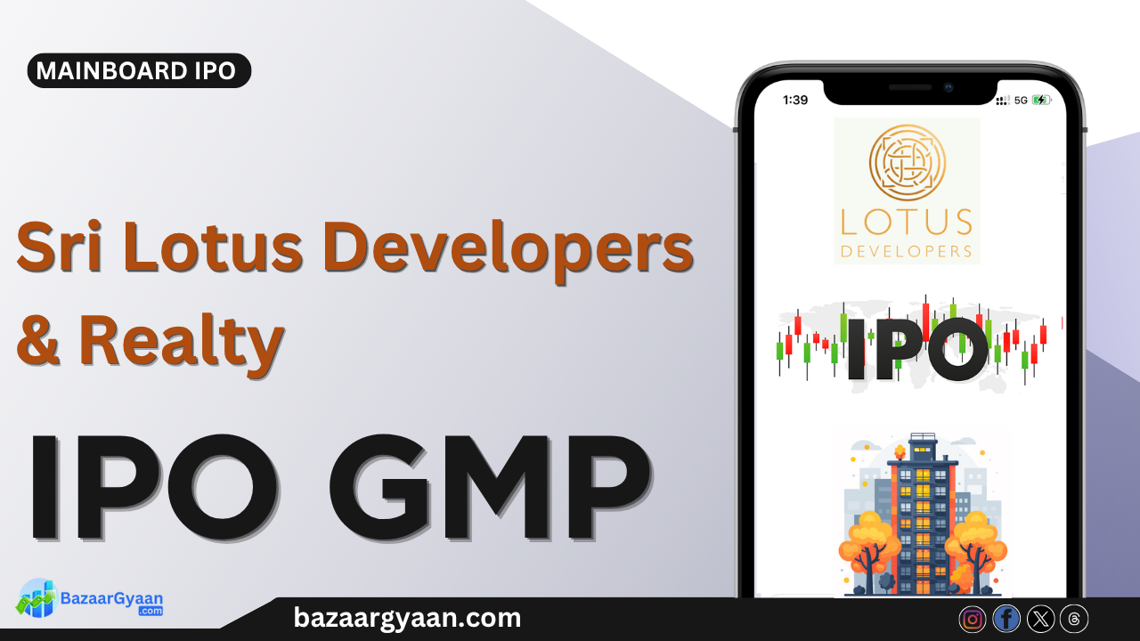 Sri Lotus Developers IPO GMP – Grey Market Premium Today Sri Lotus Developers IPO GMP (Grey Market Premium) Chart – Latest Price Trends